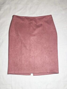 XL womens high waisted fau suede pencil skirt casual slim fit bodycon mini skirt